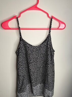 Atmosphere Black and White Floral Spaghetti Strap Camisole